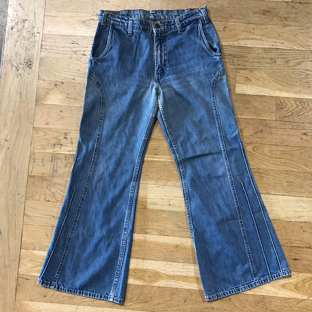 Vtg 70s 80s LEVI’S orange feather tab jeans